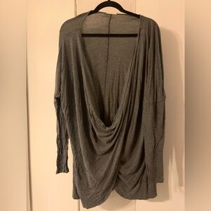 Gray long sleeve tunic